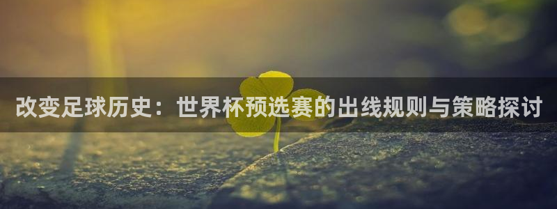 2026世界杯亚洲区预选赛赛程：改变足球历史：世界杯预选赛的出线规则与策略探讨